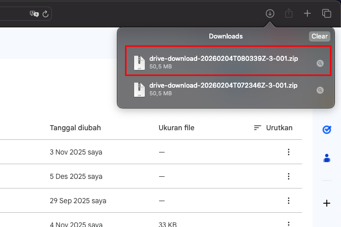 Notifikasi download selesai